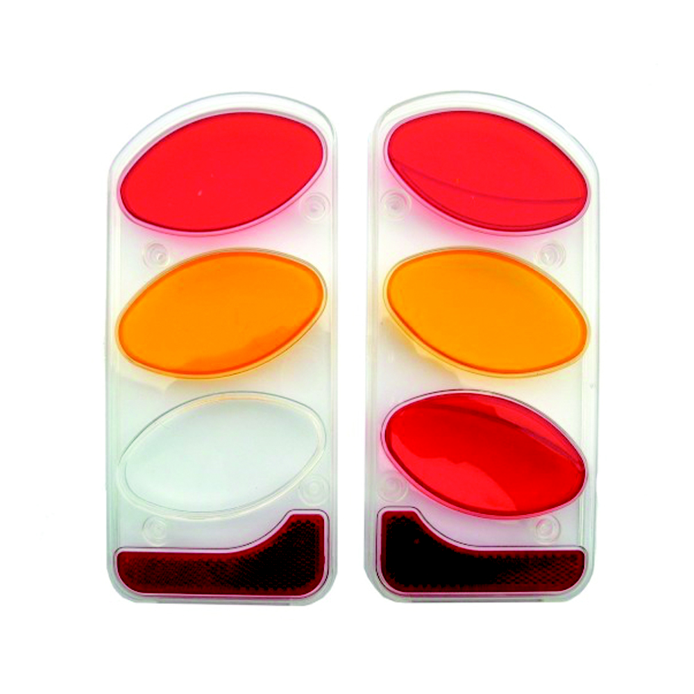 2 plastiche fanali dx e sx Trasparente Peruzzo