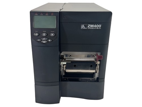 Zebra ZM400 UPS Direct Thermal Label Printer Peeler Rewinder Ethernet USB - Picture 4 of 14