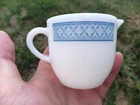 htf rare vintage pyrex Lancaster Blue corning decor small creamer