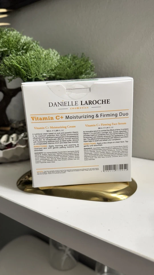 Danielle Laroche 维生素 C+ 保湿霜 + 紧致面部精华液 双色 — 第 2/2 张图片