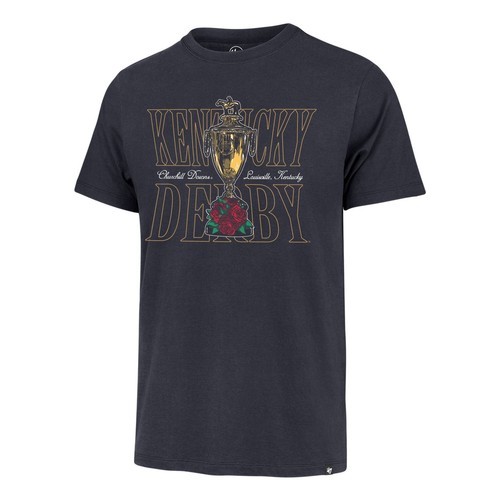 Men's '47 Navy 151 Kentucky Derby Trophy Franklin T-Shirt - 第 2/3 張圖片