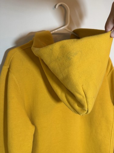 TODD SNYDER L.L. BEAN Embroidered Hoodie Pullover Yellow Men’s Size Medium READ - Picture 6 of 14