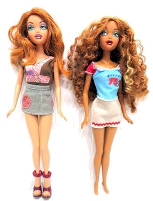 2 Mattel My Scene Dolls Kenzie & Madison + Clothing & Accessories - Redressed?