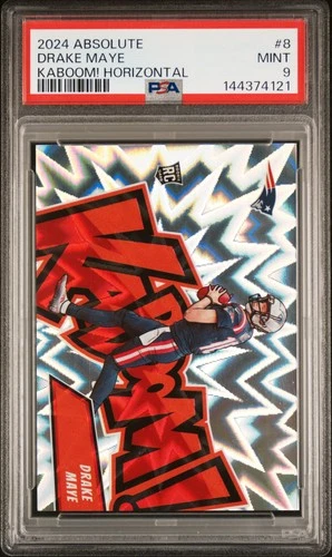 2024 PANINI ABSOLUTE KABOOM! HORIZONTAL #8 DRAKE MAYE ROOKIE RC PSA 9