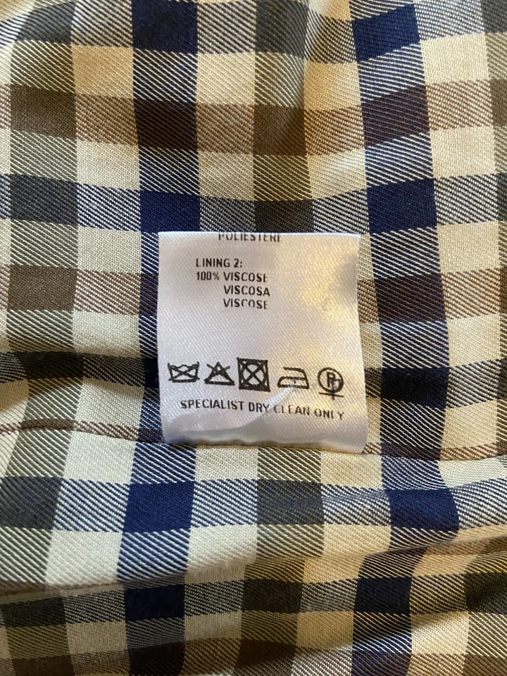 Chaqueta estilo Aquascutum M-65 para hombre S Hecha en Italia M! Terrazas Fútbol Informal Foto 3 de 4