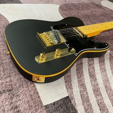 2026 6 Strings Black Electric Guitar Maple Fretboard Mahogany Body