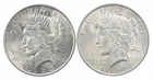 1923 & 1923 & Peace Silver Dollar $1 Bullion Collection Lot *953