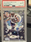 2024 Topps Signature Class Drake Maye RC Fluidity Indigo /175 #F-3