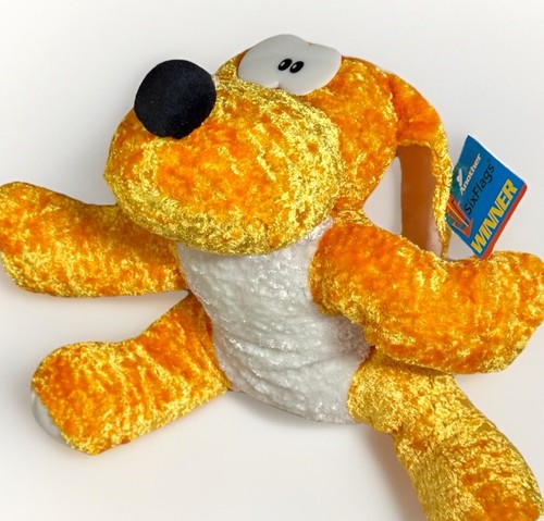 Sixflags Plush Golden Dog Stuffed Animal Yellow Gold RARE NEW w TAGS - Picture 5 of 13