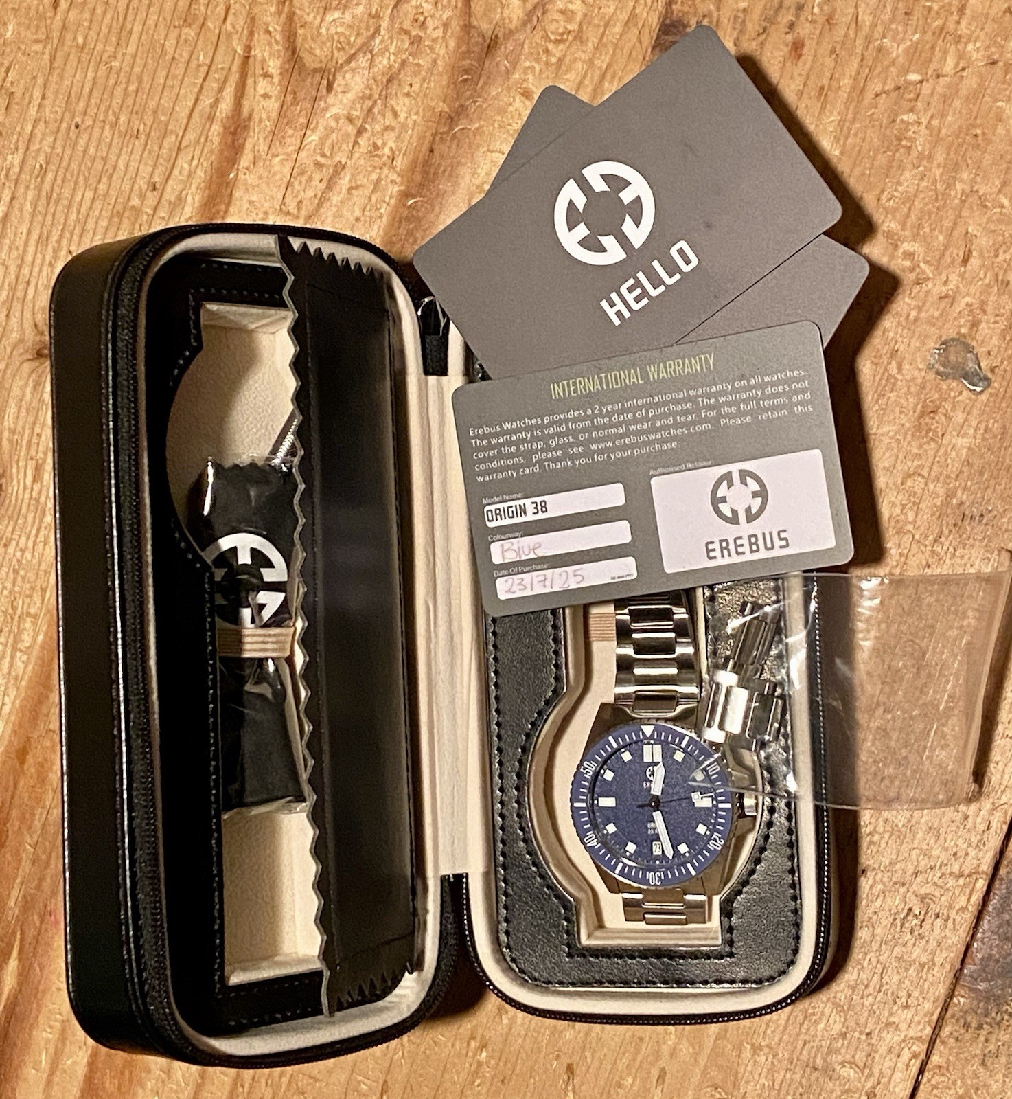 EREBUS Origin 38mm Automatic Tool Dive Watch Blue… - image 17