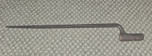 16" Civil War US Springfield Socket Bayonet w/“US” Mark  No Collar