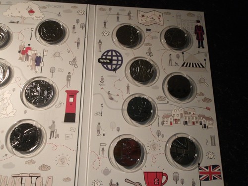 GREAT BRITAIN = THE ROYAL MINT 2018 + 2019 10p A TO Z COIN SETS - IN FOLDER U/C - Bild 9 von 17