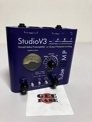 ART Tube MP Studio V3 Voiced Valve Preamplifier Confirmed Operation Free Ship
