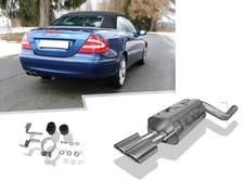 Sportauspuff +VBR Mercedes CLK W209 C209 & Coupe A209 Cabrio ab02 2x115x85mm Sportauspuff +VBR Mercedes CLK W209 C209 & Coupe A209 Cabrio ab02 2x115x85mm
