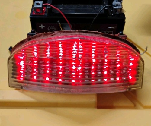 Motorcycle LED Brake Stop Rear Tail Light for Honda CBR929RR 2000-2001 Clear