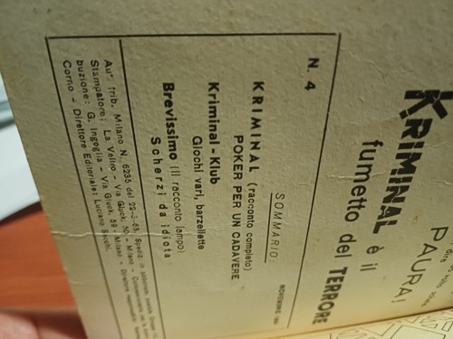 KRIMINAL No. 4 Horn 1st Edition Aut. 6235 Year 1964 Original Excellent/Newsstand - Picture 12 of 15
