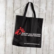 Doctors Without Borders Reusable Shopping Tote Bag Eco Friendly 15" x 15" 
