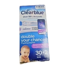 New Clearblue Advanced Digital - 30 Ovulation + 2 Pregnancy Each Exp. 04/2027