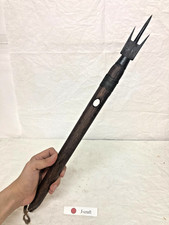 Rare Vintage Japanese Cooper's Tool Trident Push Chisel Barrel Maker 3-Pronged