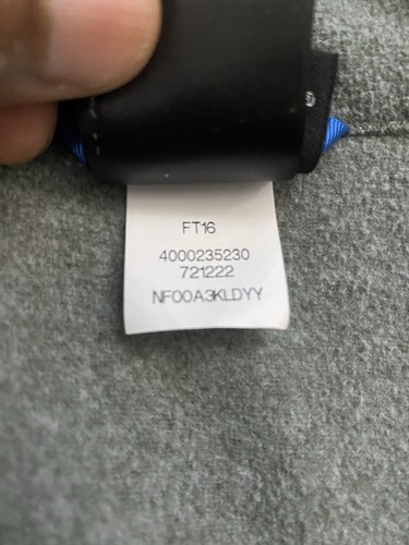 Boys North Face Sz XL/18/20 Fleece Jacket Grey Black Blue Full Zip Lightweight - Picture 6 of 11