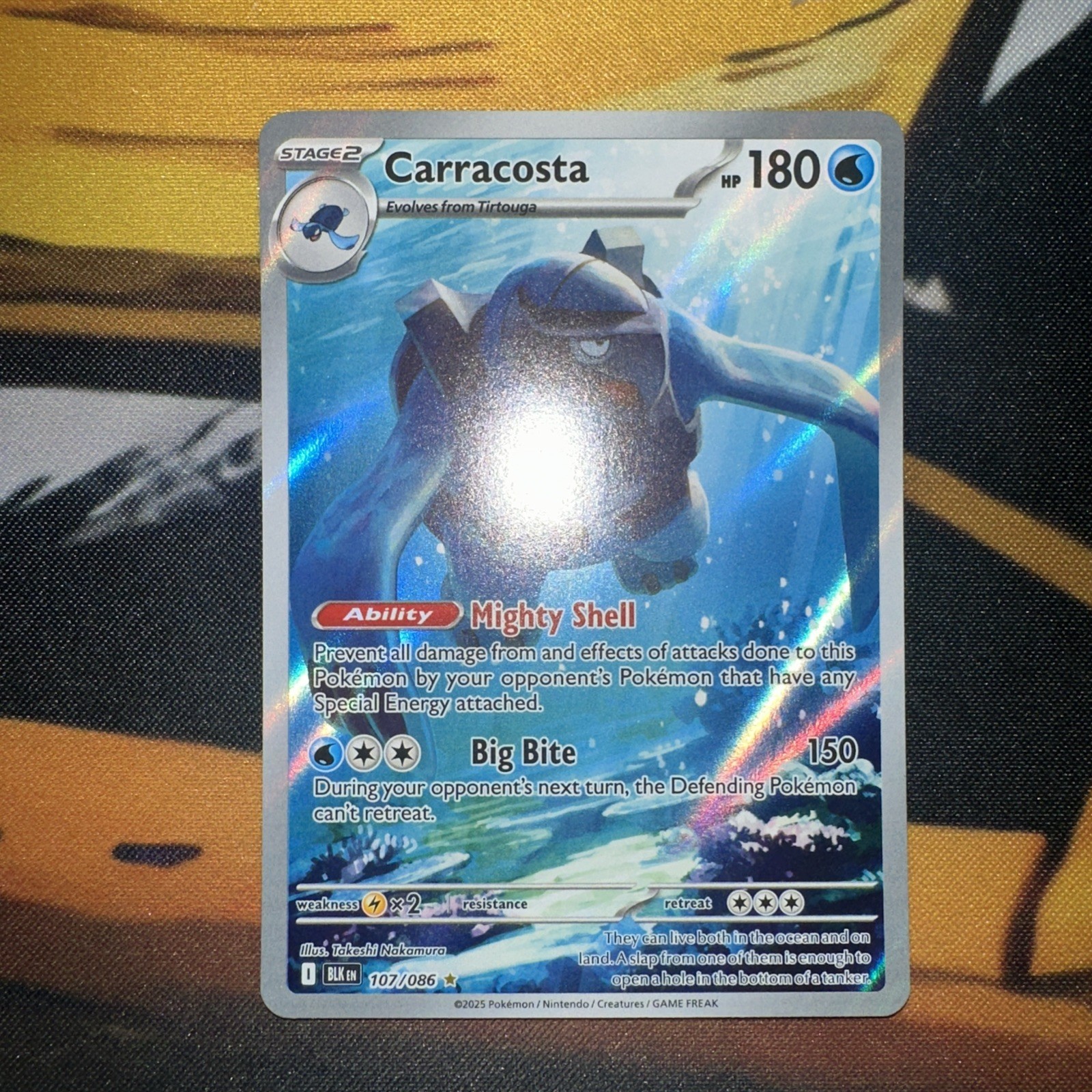 Carracosta 107/086, Pokemon, Black Bolt, BLK EN