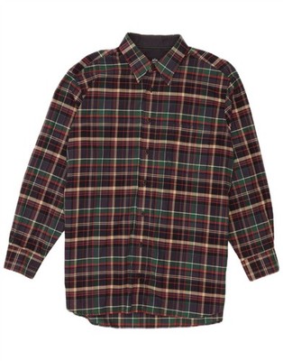 Walbusch Mens Flannel Shirt Size 41/42 Large Multicoloured Check Cotton EC68