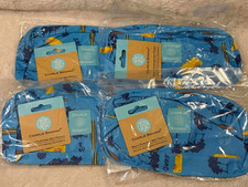 Lot of 4 Malibu Wet Bag for Swimsuit Travel Beach Bag, Diaper Bag Toiletry NEW