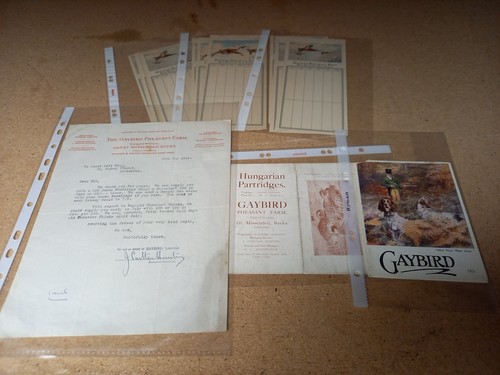 Sammlung, Vintage Wild Jagd verwandt Gaybird Great Missenden, Bucks Ephemera