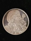 1 TROY oz. 999 Fine Silver Santa Claus Christmas Round 1999