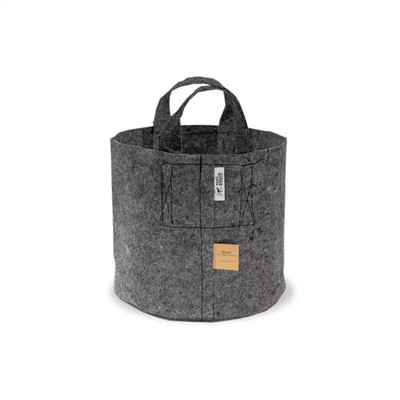 10 Gal. Grey Breathable Fabric Planting Containers with Handles (5-Pack)