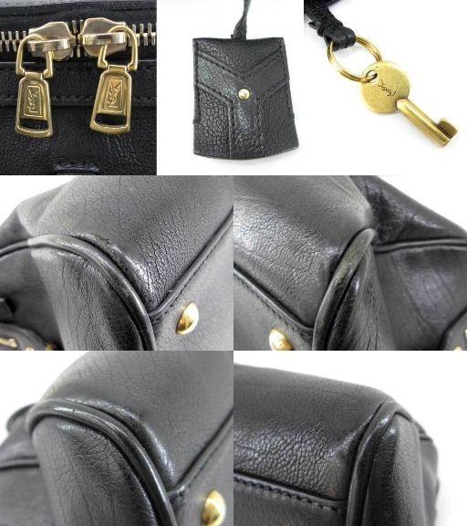 Yves Saint Laurent M Borsa a tracolla a 2 vie in pelle nera 