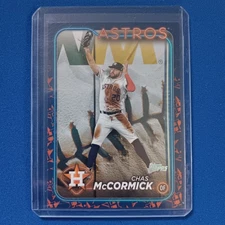 2024 Topps Chas McCormick #208 Team Border Variation Houston Astros 