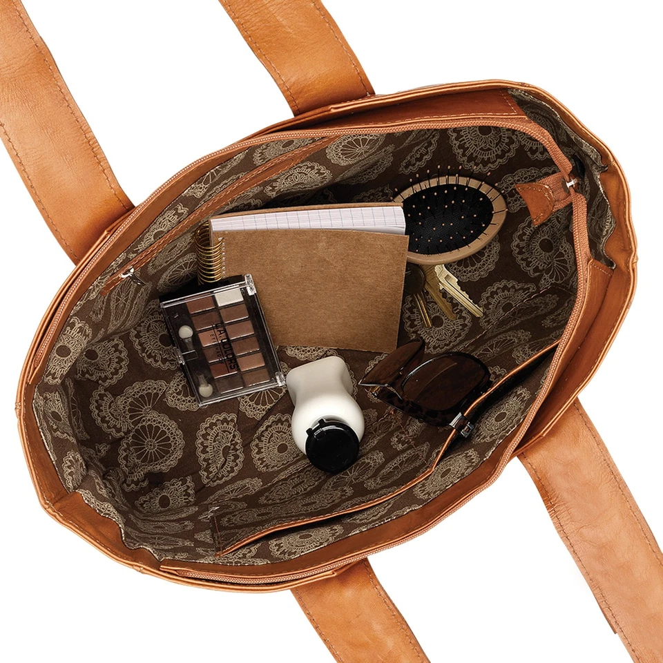 Bolso de Mano American West Para Mujer Parche Gitano Cuero Arena OS Foto 4 de 4