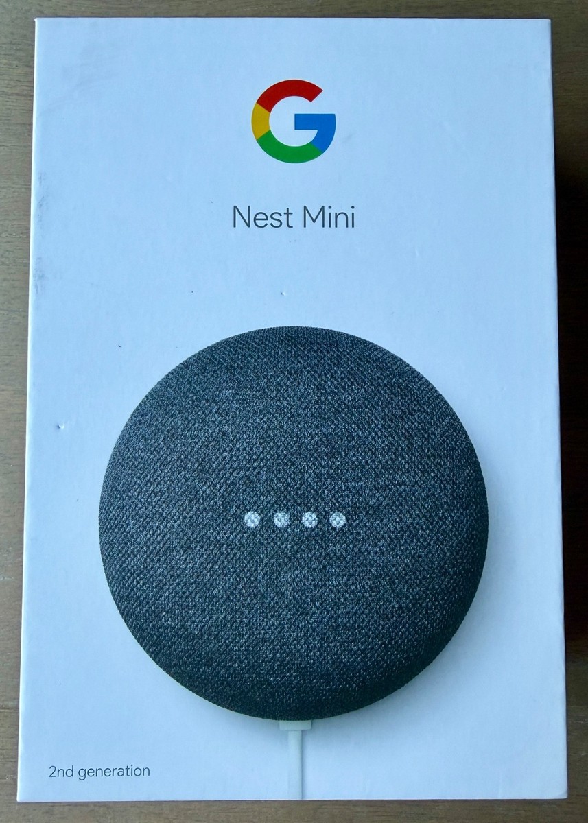 Google Nest Mini (2nd Generation) Smart Speaker - Charcoal for