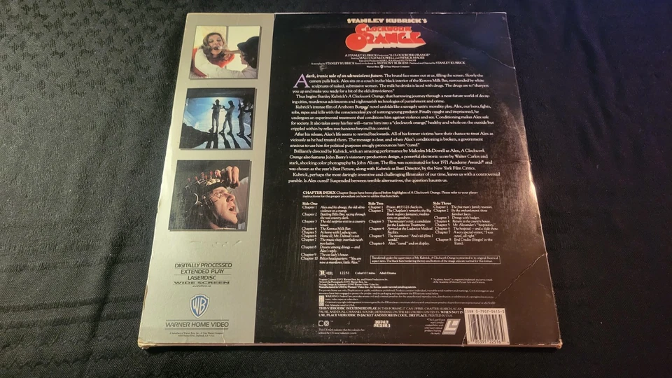 Clockwork Orange Laserdisc Widescreen Edition Malcolm McDowell, Stanley Kubrick Foto 2 de 2