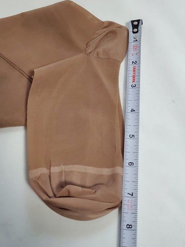 Paket 6 Paar neue Damen große Kompression Kniestrümpfe neutral beige/nebel/natur - Bild 3 von 9