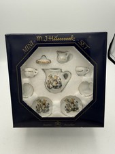 VTG M.J. Hummel Children Tea Set Reutter Porzellan Germany 9 Pieces in box
