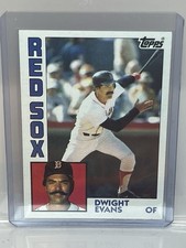 1984 Topps Tiffany Dwight Evans #720 Red Sox