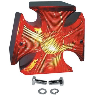 V-Factor Chrome Maltese Cross 12V Taillight Assembly - 11212