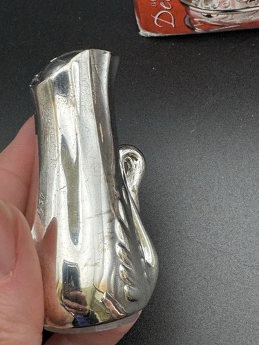 Davco Silver Plated Swan Salt & Pepper Shakers In Basket Vintage - Picture 7 of 13