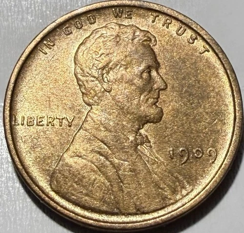 1909 P Lincoln Wheat Cent RB- AU - #2100