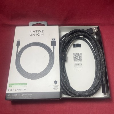 Native Union Belt Cable XL 10' USB-A To Lightning Cable  MFi-Certified 