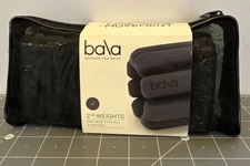 NEW Bala Bangles 1 pair of 2lb Wrist/Ankle Weights Yoga/Acrobatics/Workout BLACK