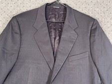 CANALI Blazer Sport Coat Jacket Men's Sz US48 EU58 Navy Blue Wool Made In Italy