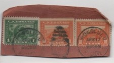 400A (x 2) + 397 PANAMA-PACIFIC Tied by HONOLULU HAWAII Duplex Cancels to PIECE