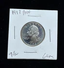 1993 S Silver Proof Washington Quarter 90% Silver
