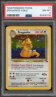 Pokemon Dragonite Fossil Unlimited Holo Rare #4 PSA 8