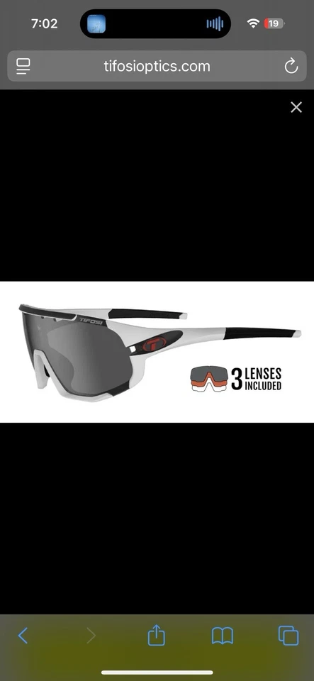 Óculos intercambiáveis Tifosi Sledge Clarion vermelho Fototec com lentes/caixa extras - Imagem 4 de 4