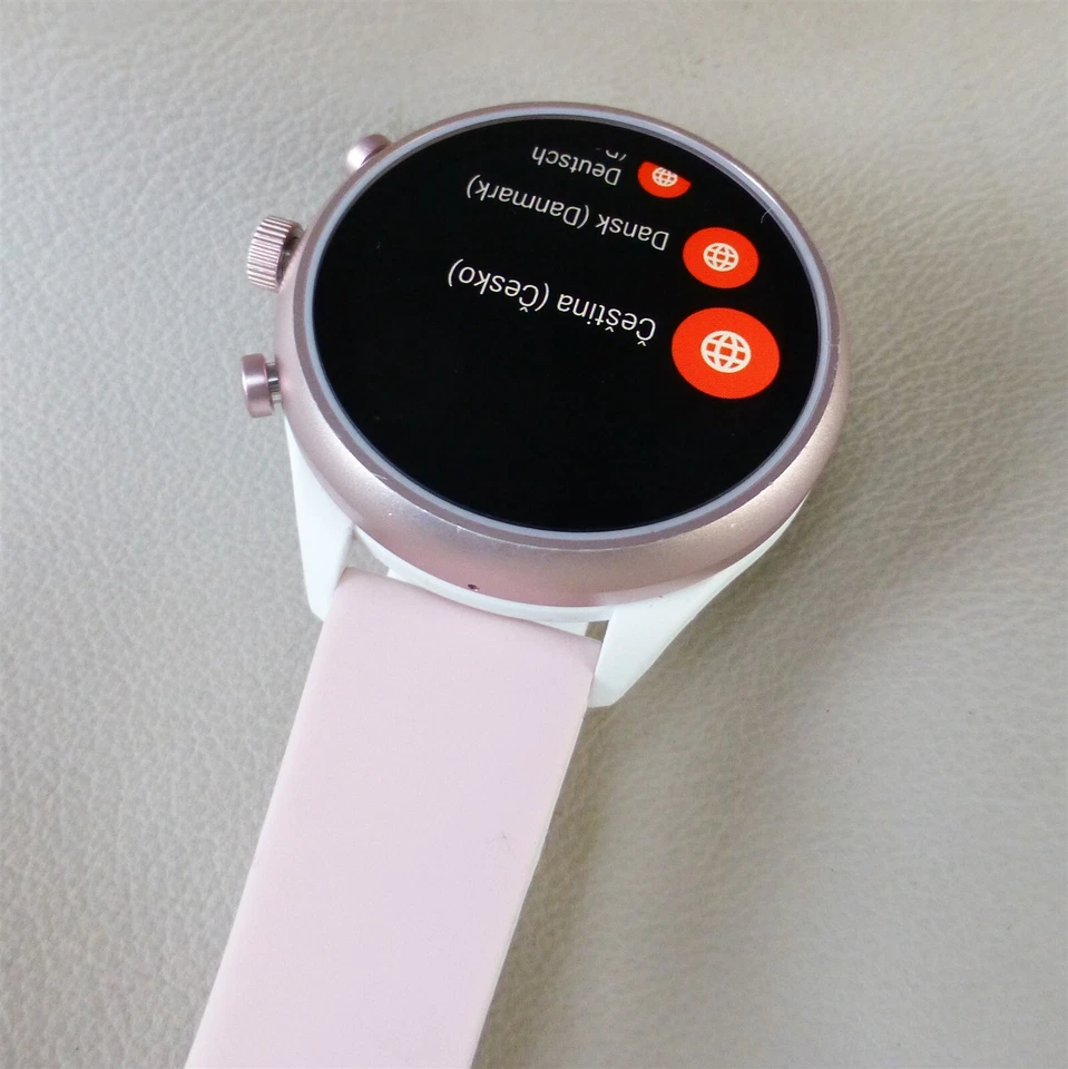 NO GPS FTW6022 Fossil Sport Women's 41mm Silicone Fitness Smartwatch Pink Bundle - Image 4 of 4