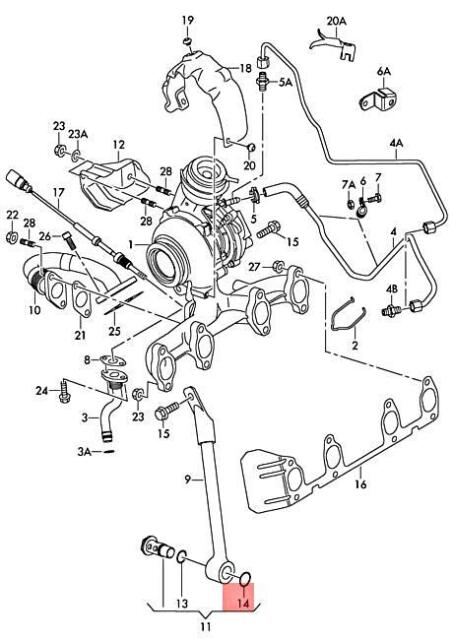 Original VW SEAT AUDI SKODA Amarok Zwölfkantschraube M7X14 x10 Stk N90320701